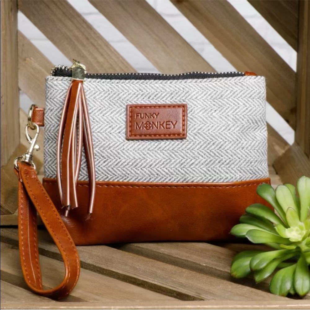 Tweed Wristlet